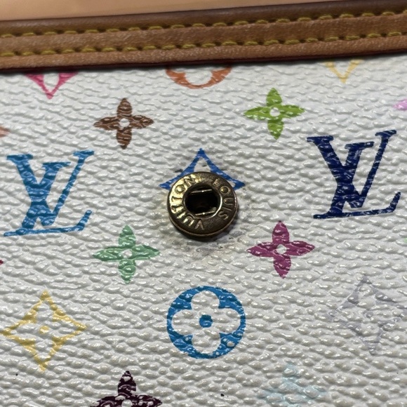 Louis Vuitton White Multicolor Monogram Wallet - Picture 11 of 17